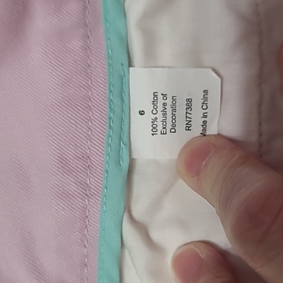 J. Crew Pinkish Lavender City Fit Shorts with Grey Embroidered Zebras size 6 - Picture 5 of 11